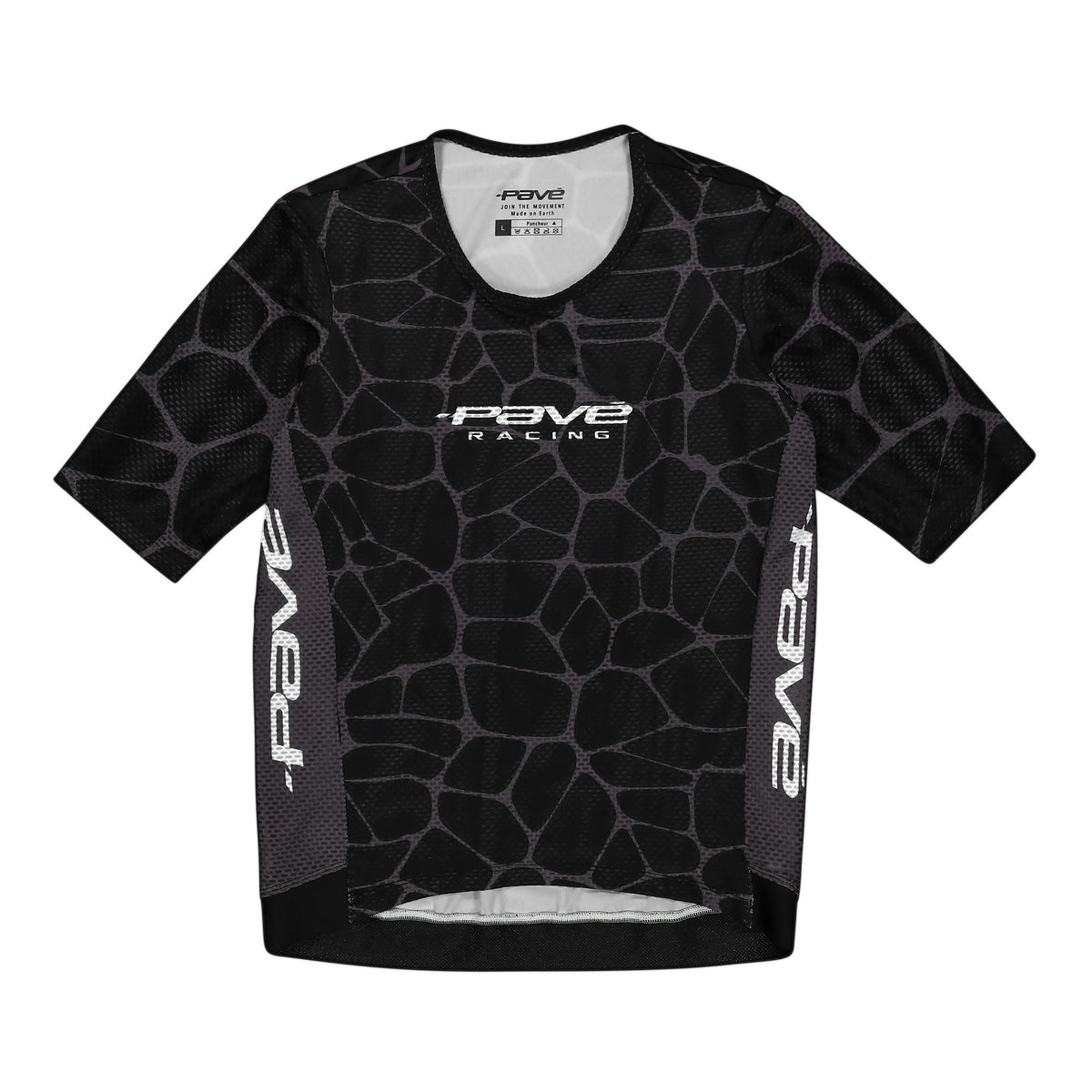 Puncheur SS Jersey — Grey Black — flat lay