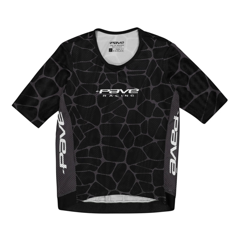 Zipless SS Jersey — Grey Black
