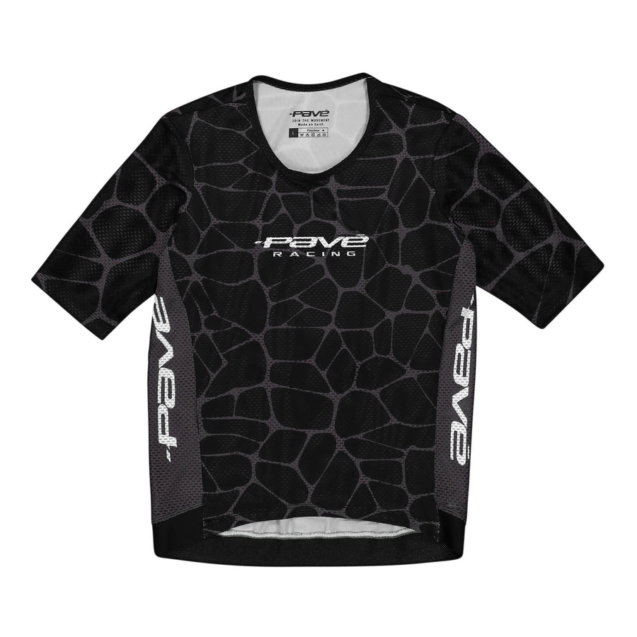 Zipless SS Jersey — Grey Black