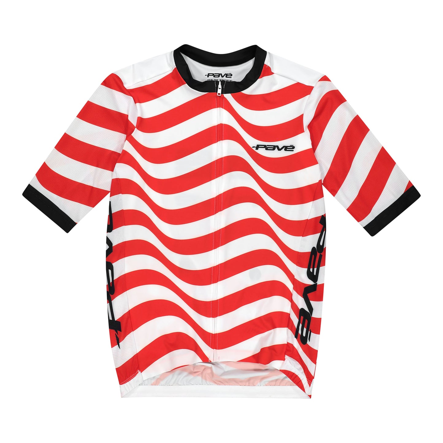 Puncheur SS Jersey — Wave Print — flat lay