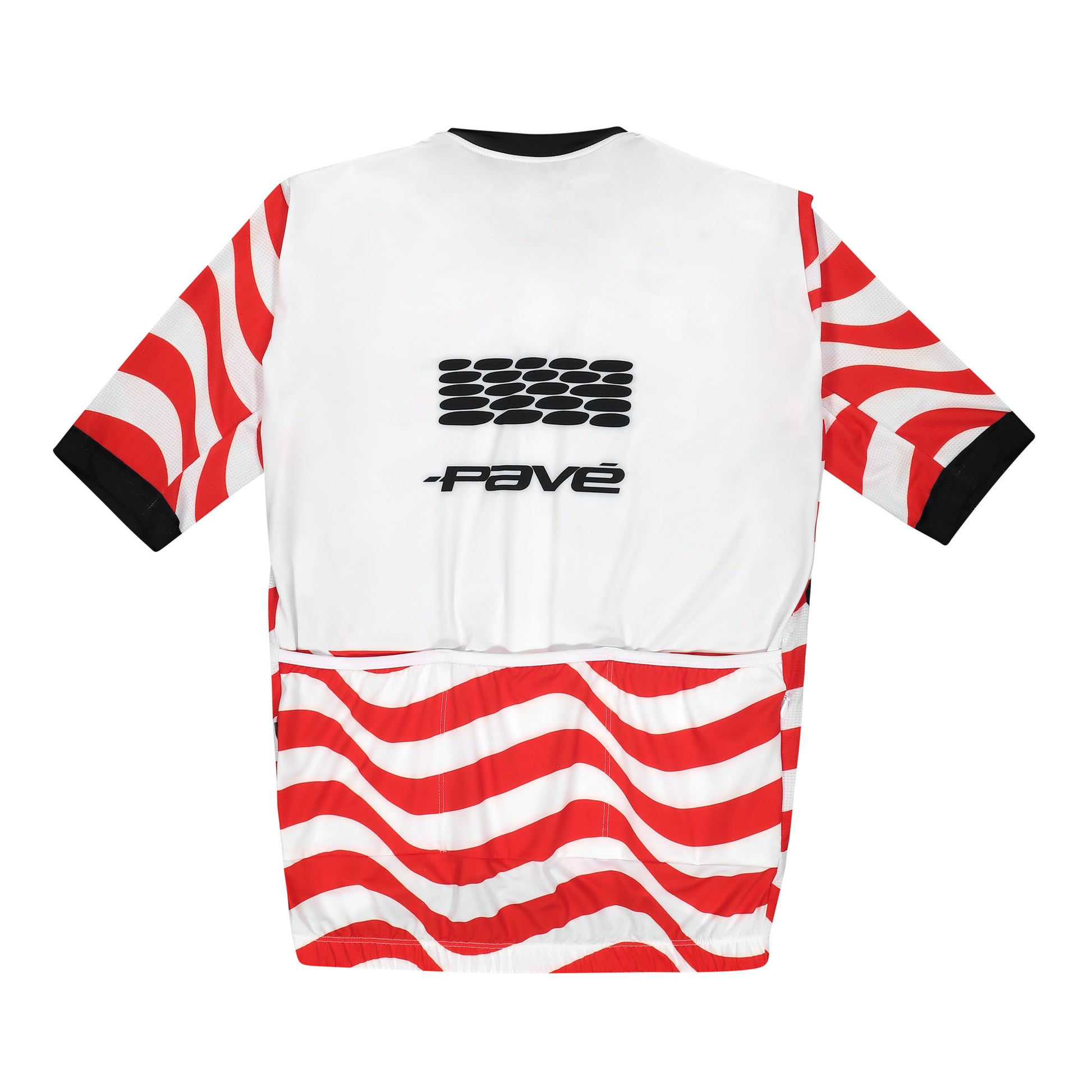 Puncheur SS Jersey — Wave Print — flat lay